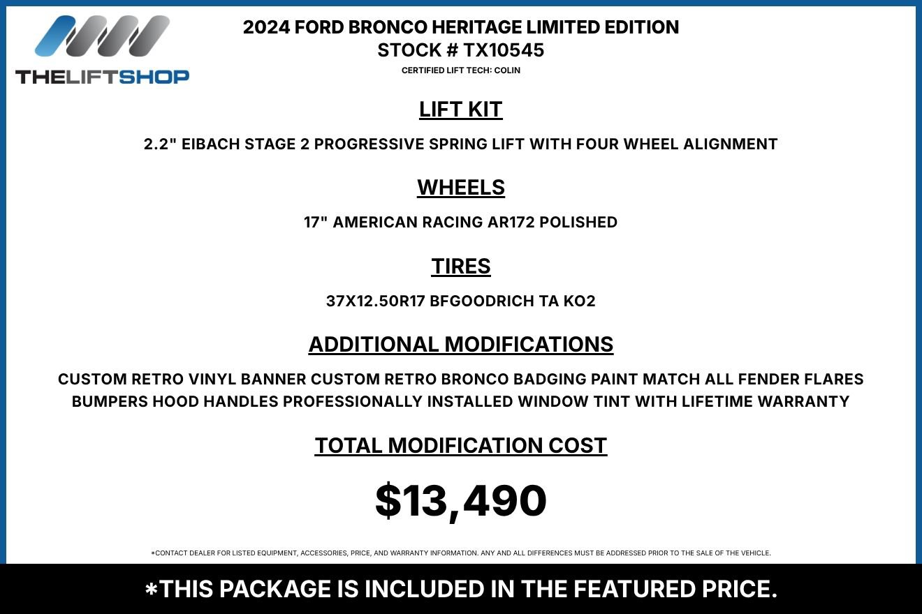Used 2024 Ford Bronco Heritage Edition