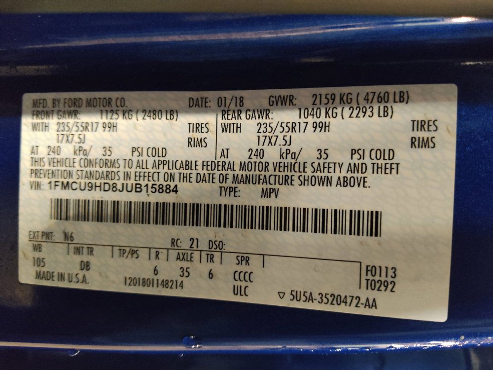 2018 Ford Escape SEL