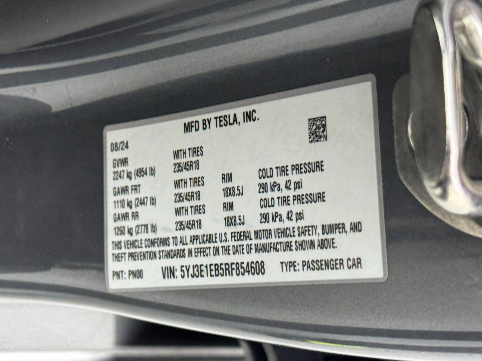 2024 Tesla Model 3 Long Range