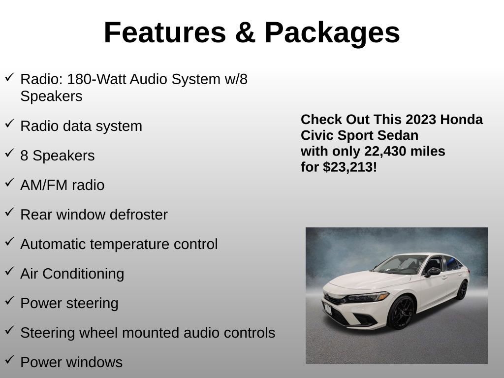 2023 Honda Civic Sport