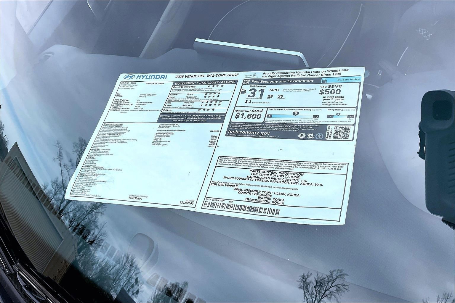 2026 Hyundai Venue SEL