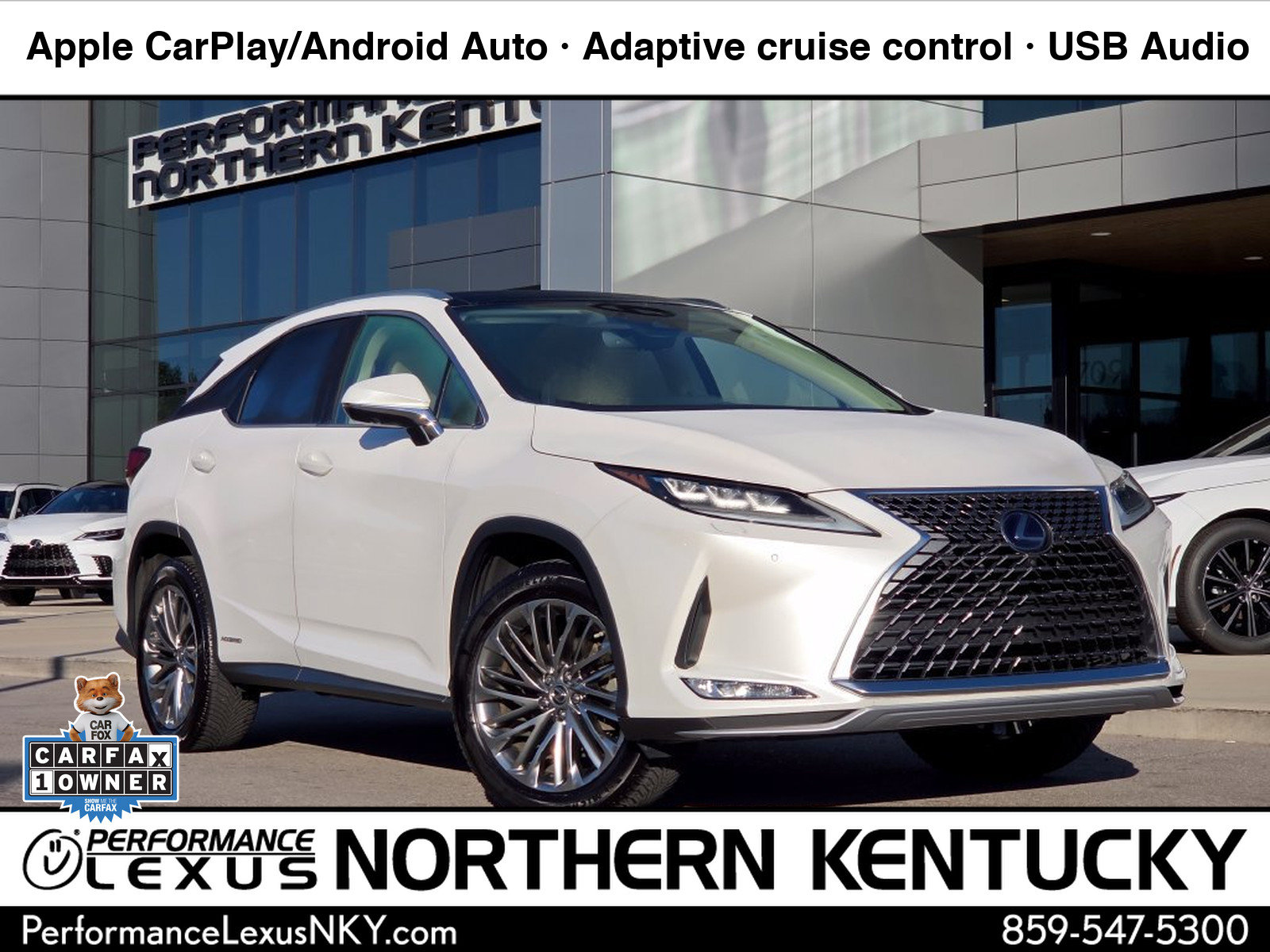 Certified 2021 Lexus RX 450h AWD w/ Luxury Package
