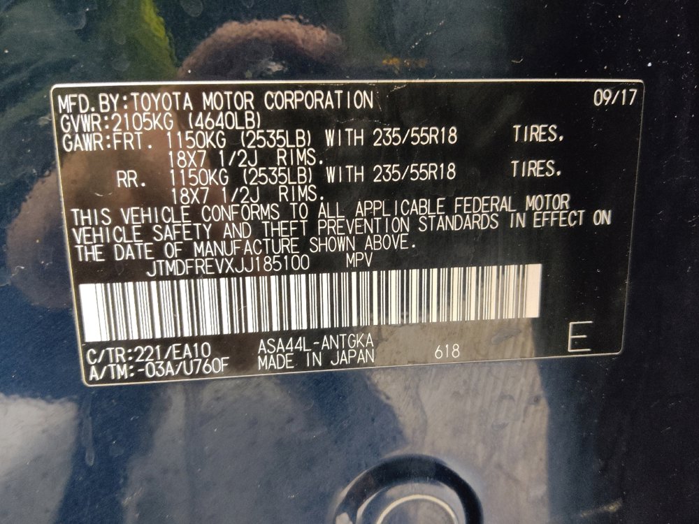 2018 Toyota Rav4 Limited