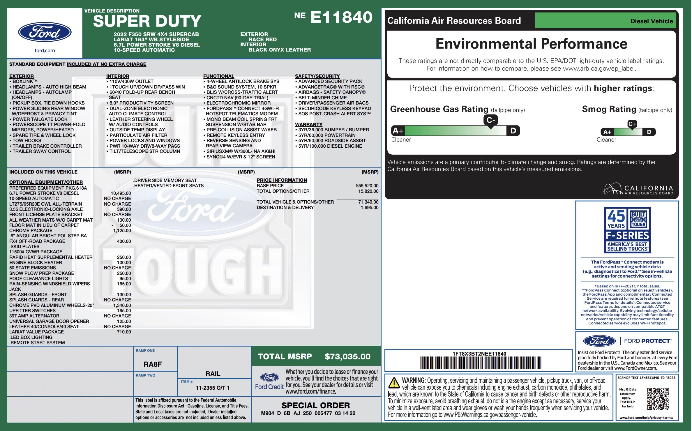 2022 Ford F350 Lariat