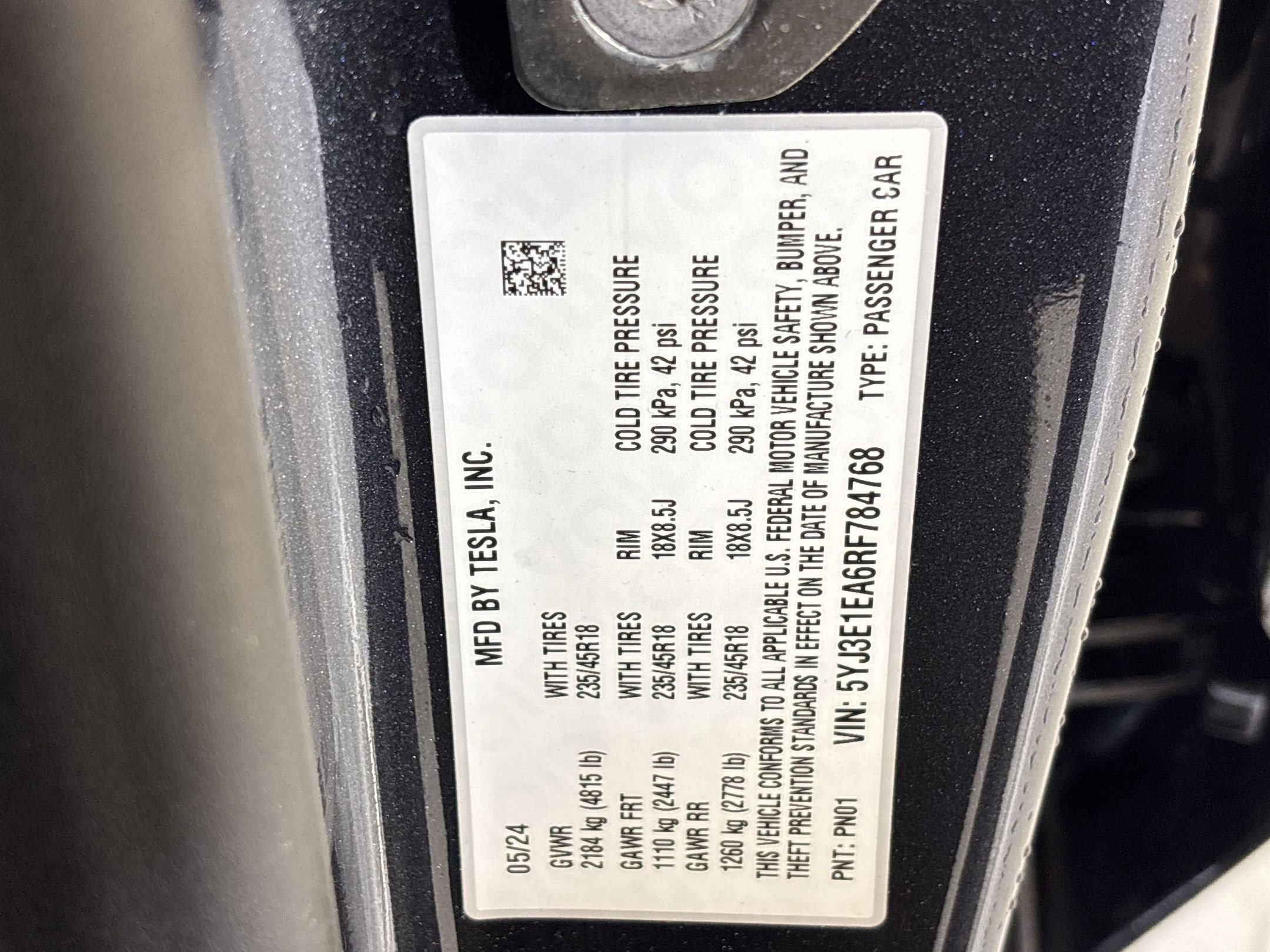 2024 Tesla Model 3 Long Range