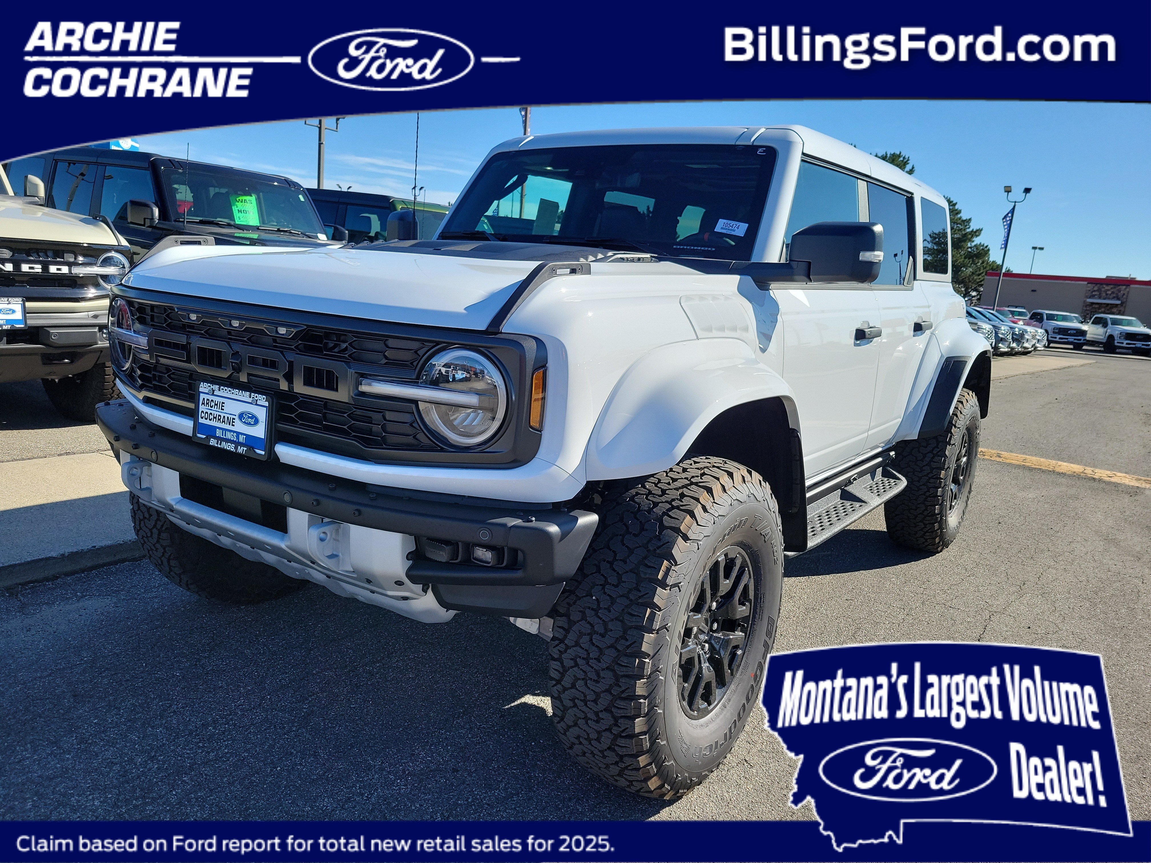 New 2026 Ford Bronco Raptor w/ Interior Carbon Fiber Pack