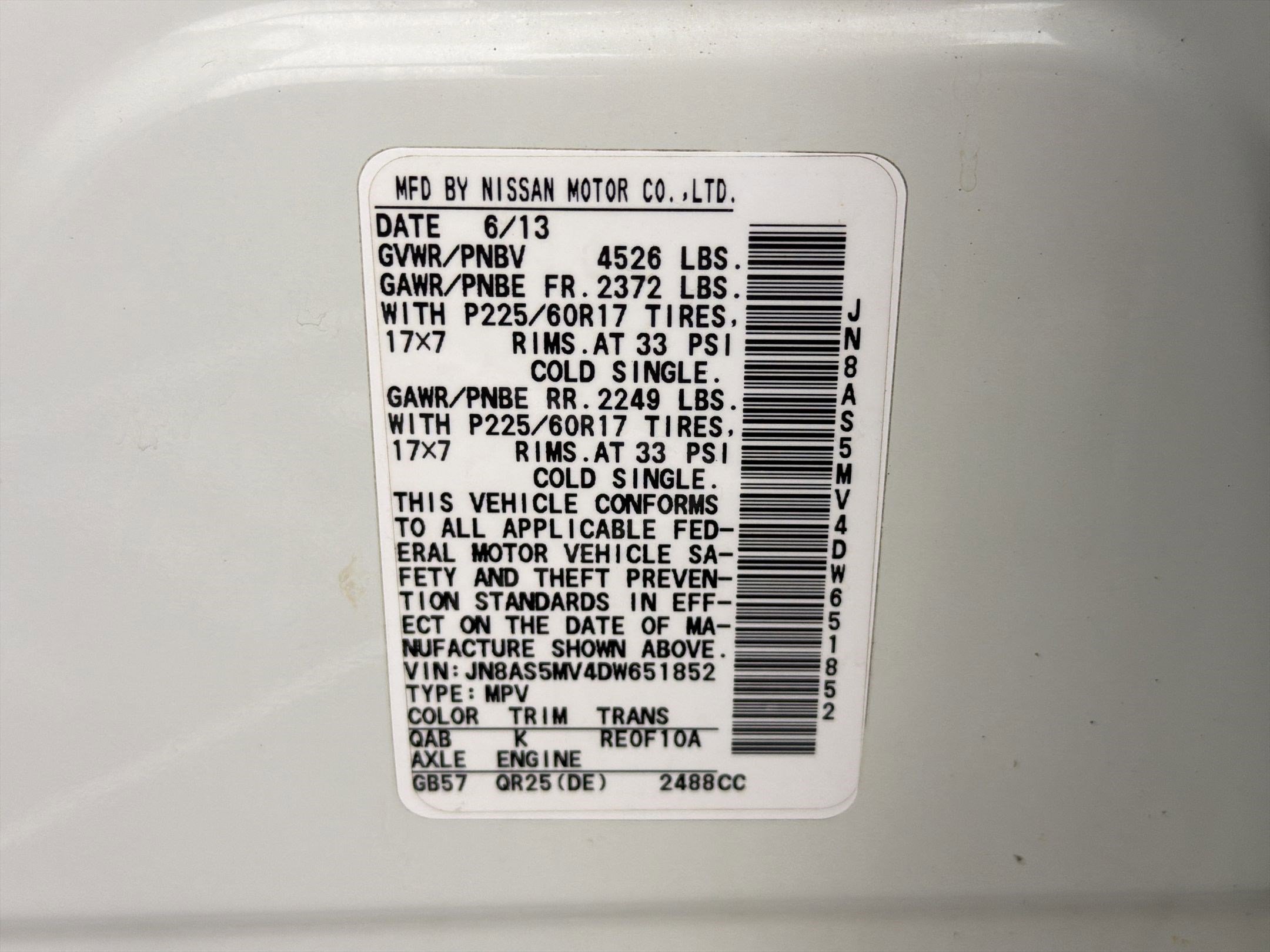 2013 Nissan Rogue SV