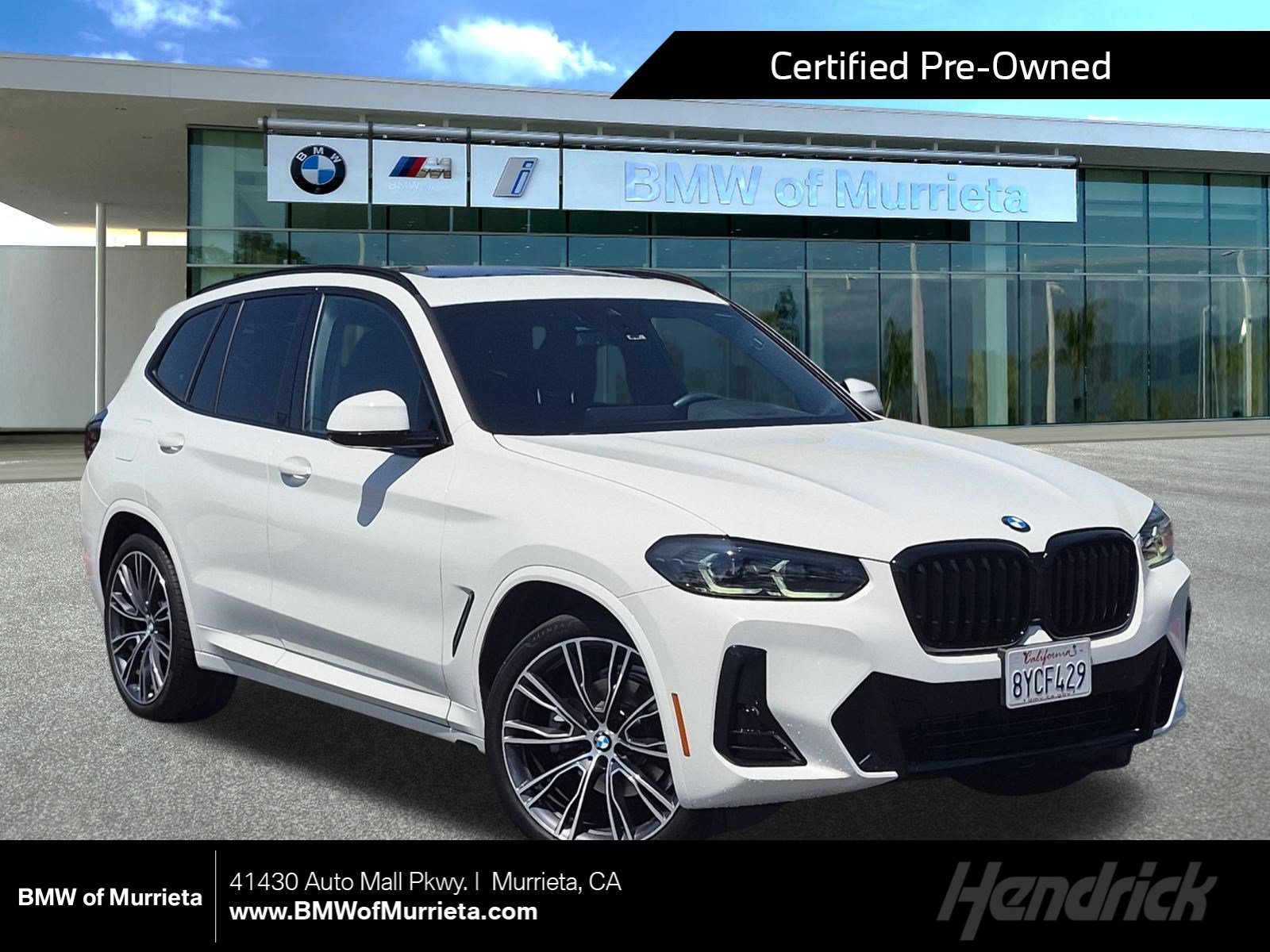 Certified 2022 BMW X3 xDrive30i w/ M Sport Package