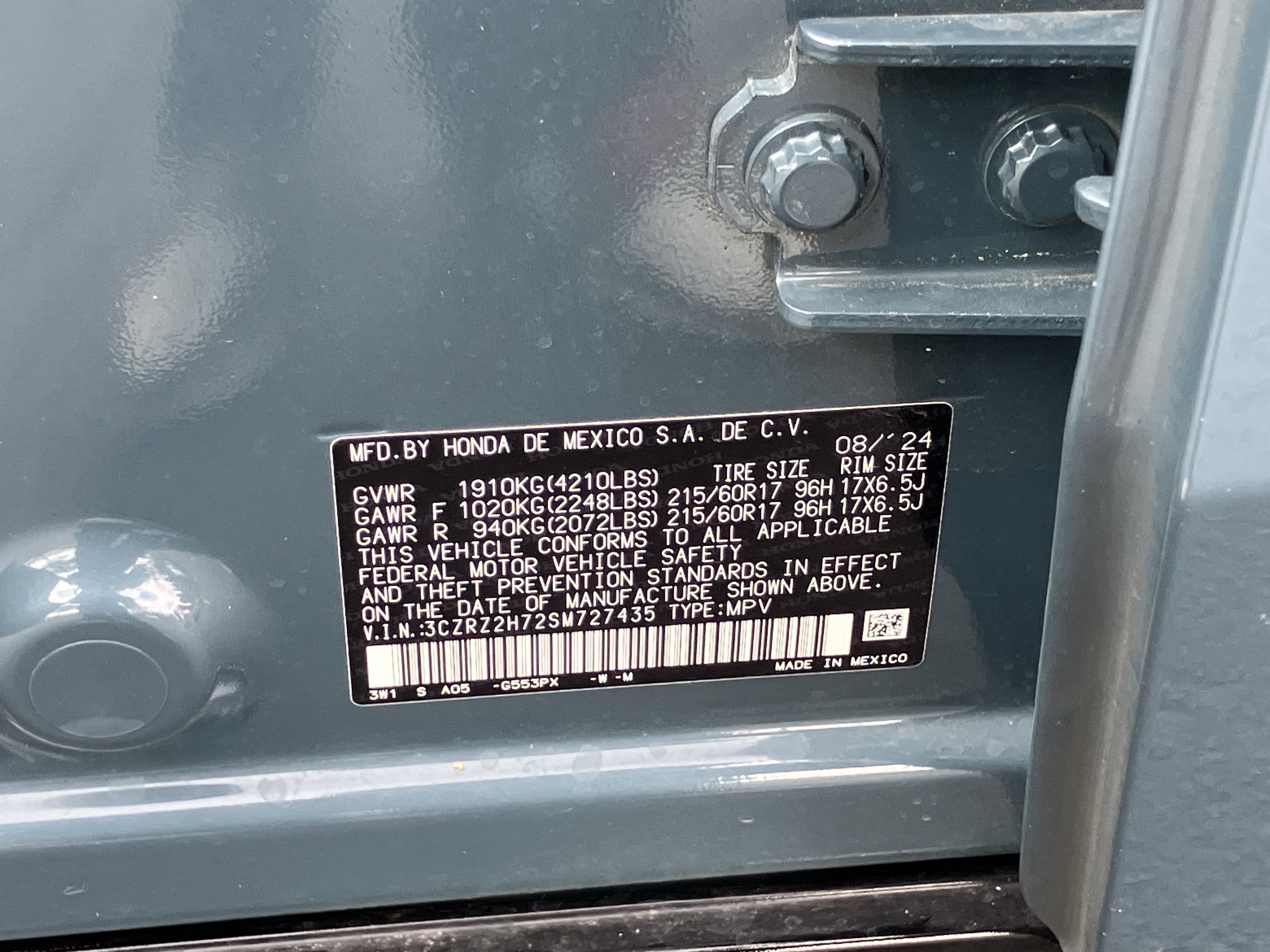 2025 Honda Hr-V EX-L