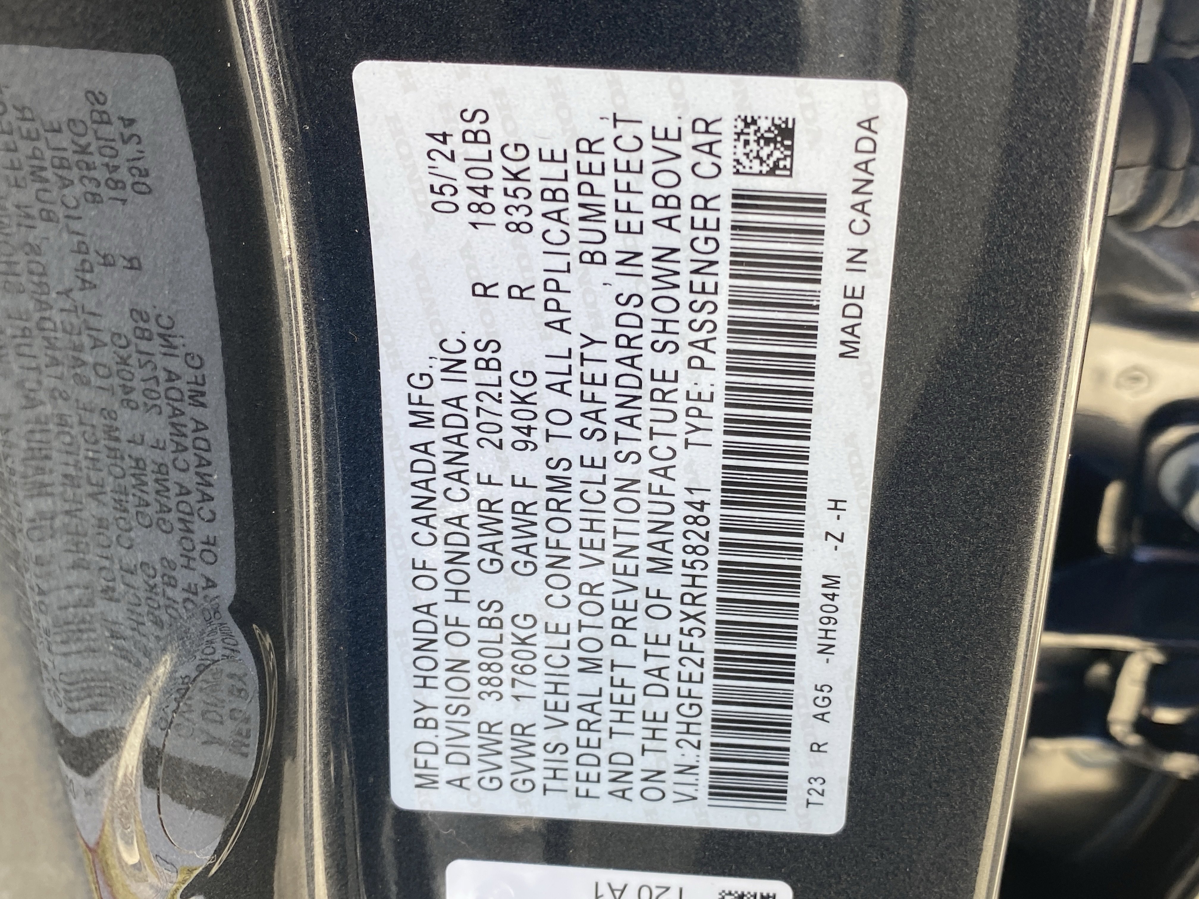 2024 Honda Civic Sport