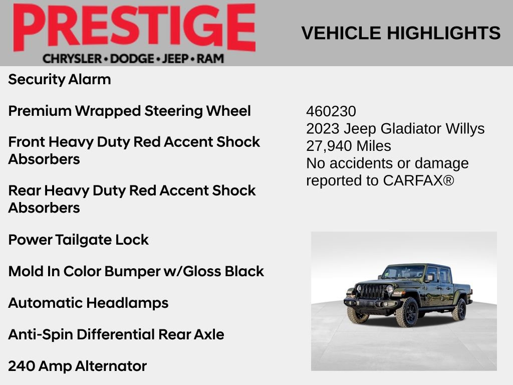 2023 Jeep Gladiator Willys