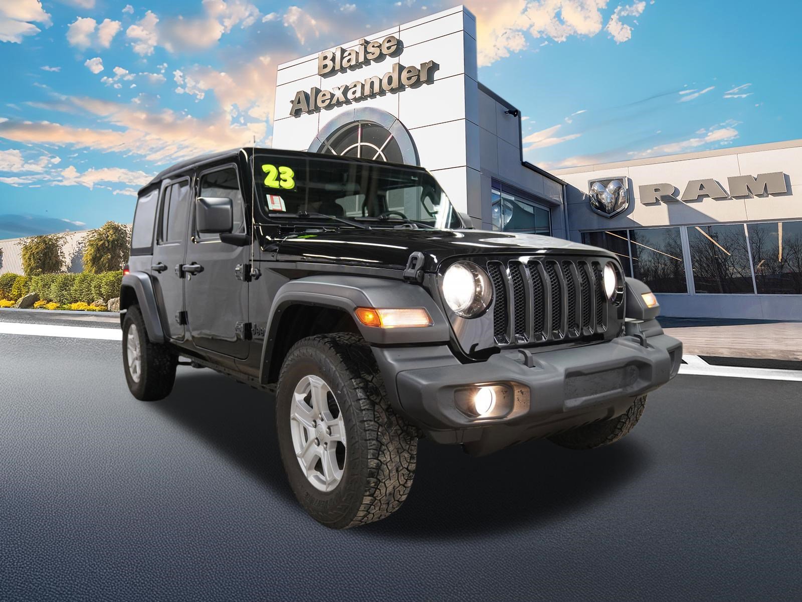 Certified 2023 Jeep Wrangler Unlimited Sport