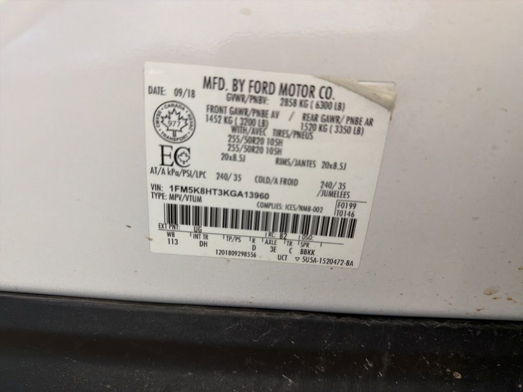 2019 Ford Explorer Platinum