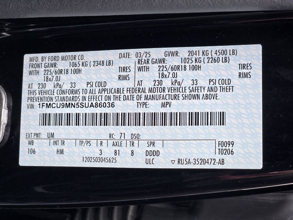 2025 Ford Escape ST-Line