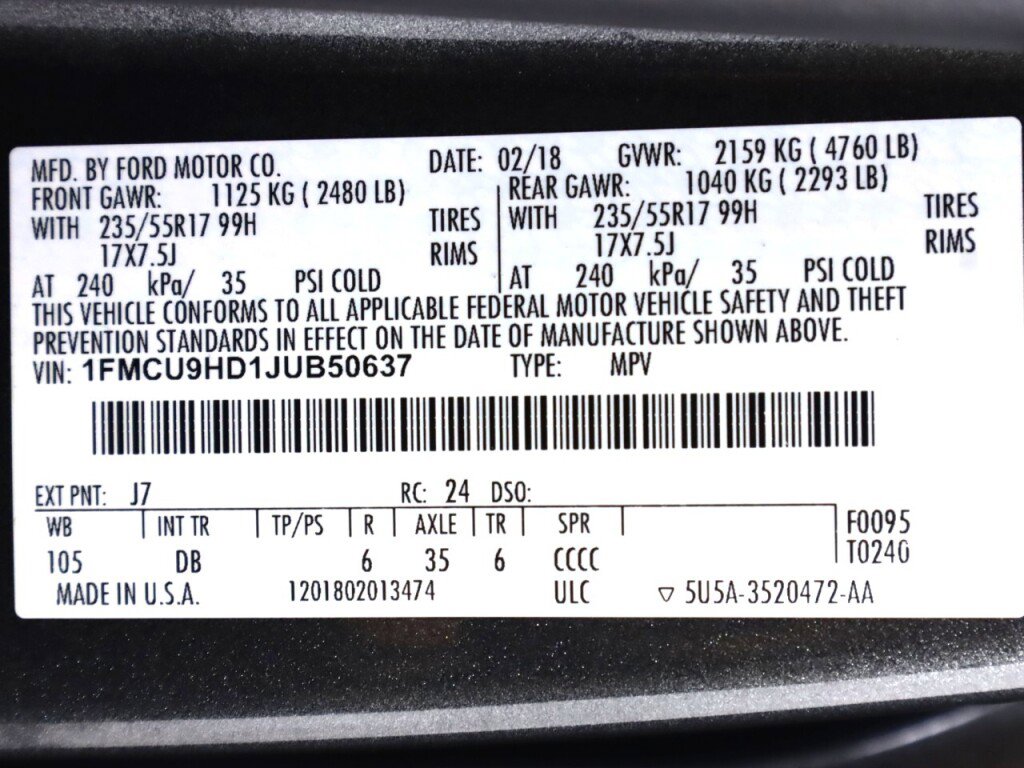 2018 Ford Escape SEL