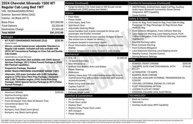 2024 Chevrolet Silverado 1500 W/T