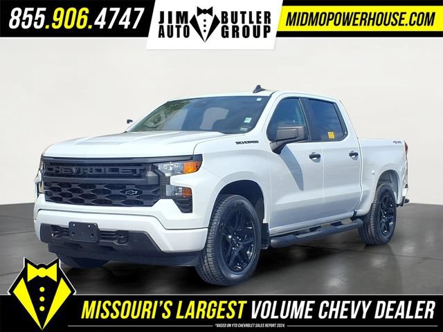 Used 2024 Chevrolet Silverado 1500 Custom w/ Turbomax Blackout Package