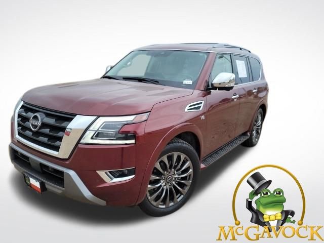 Certified 2021 Nissan Armada Platinum w/ Captain's Chairs Package