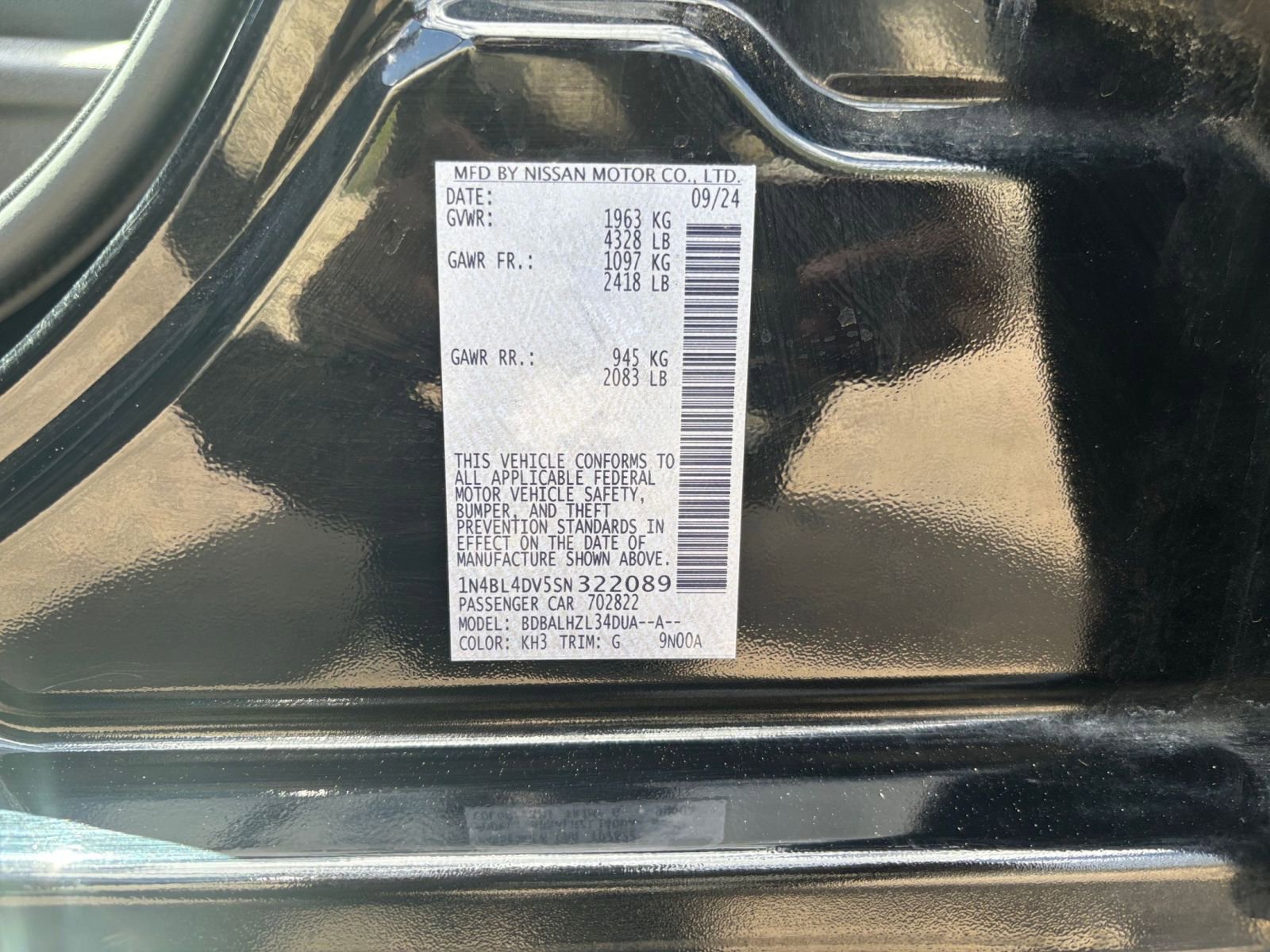 2025 Nissan Altima 2.5 SV