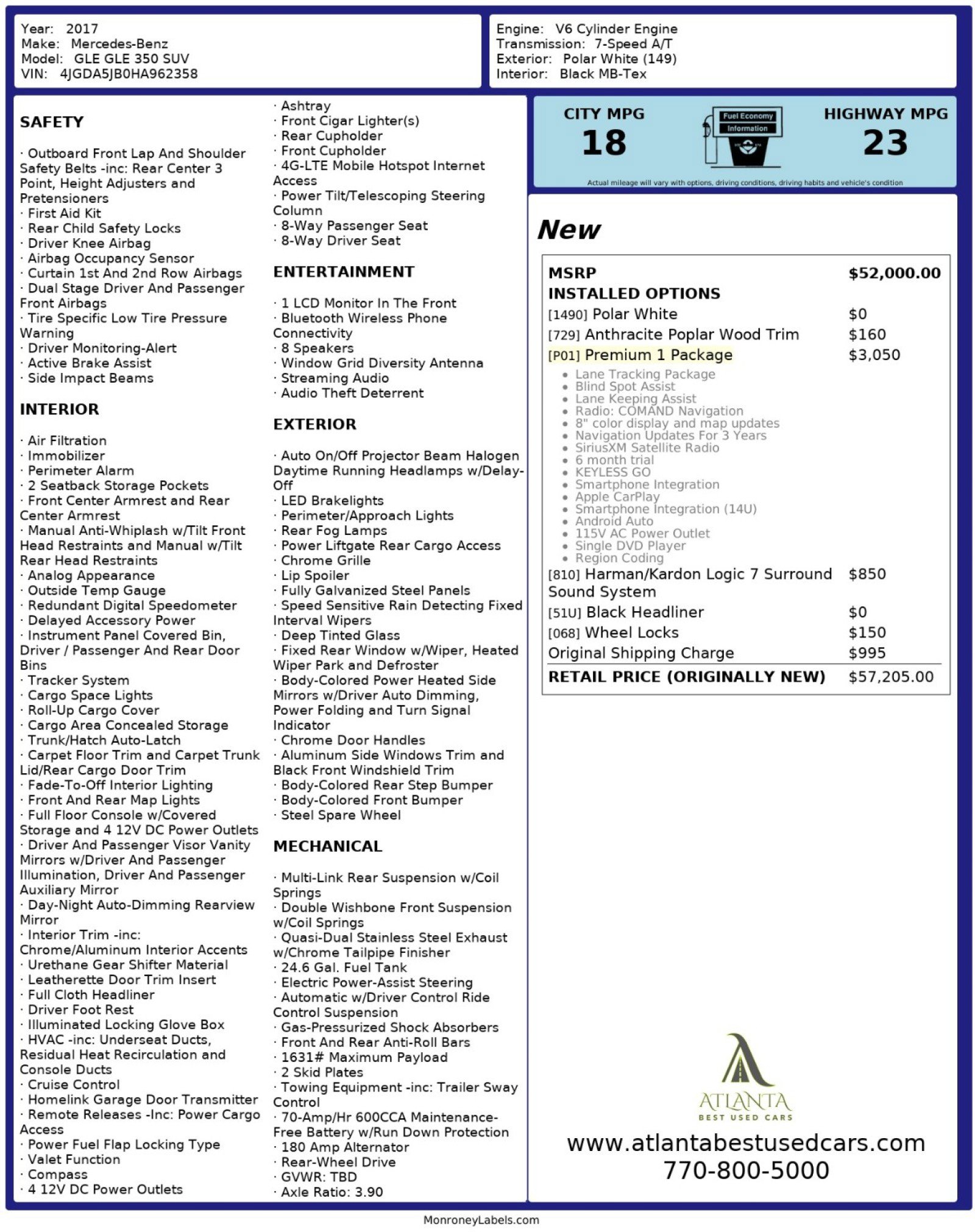 2017 Mercedes-Benz GLE 350