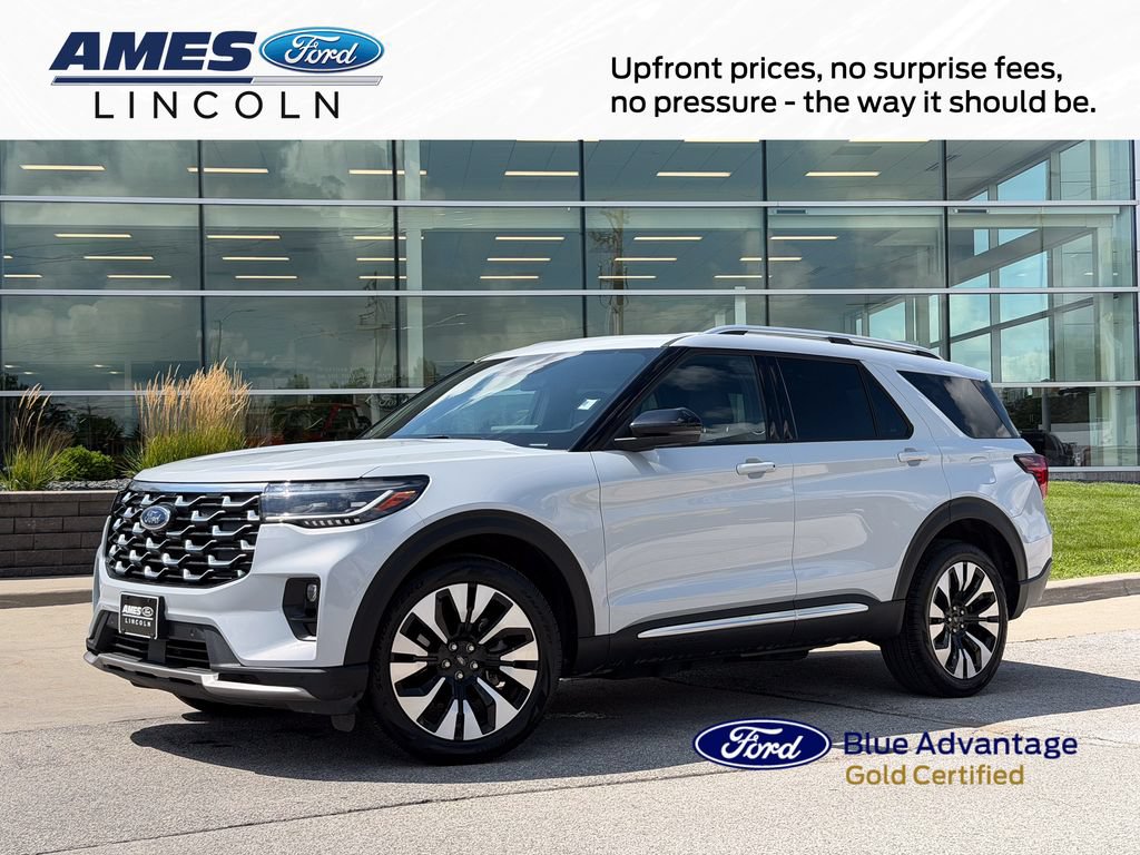 Certified 2025 Ford Explorer Platinum w/ LUX Leather Package