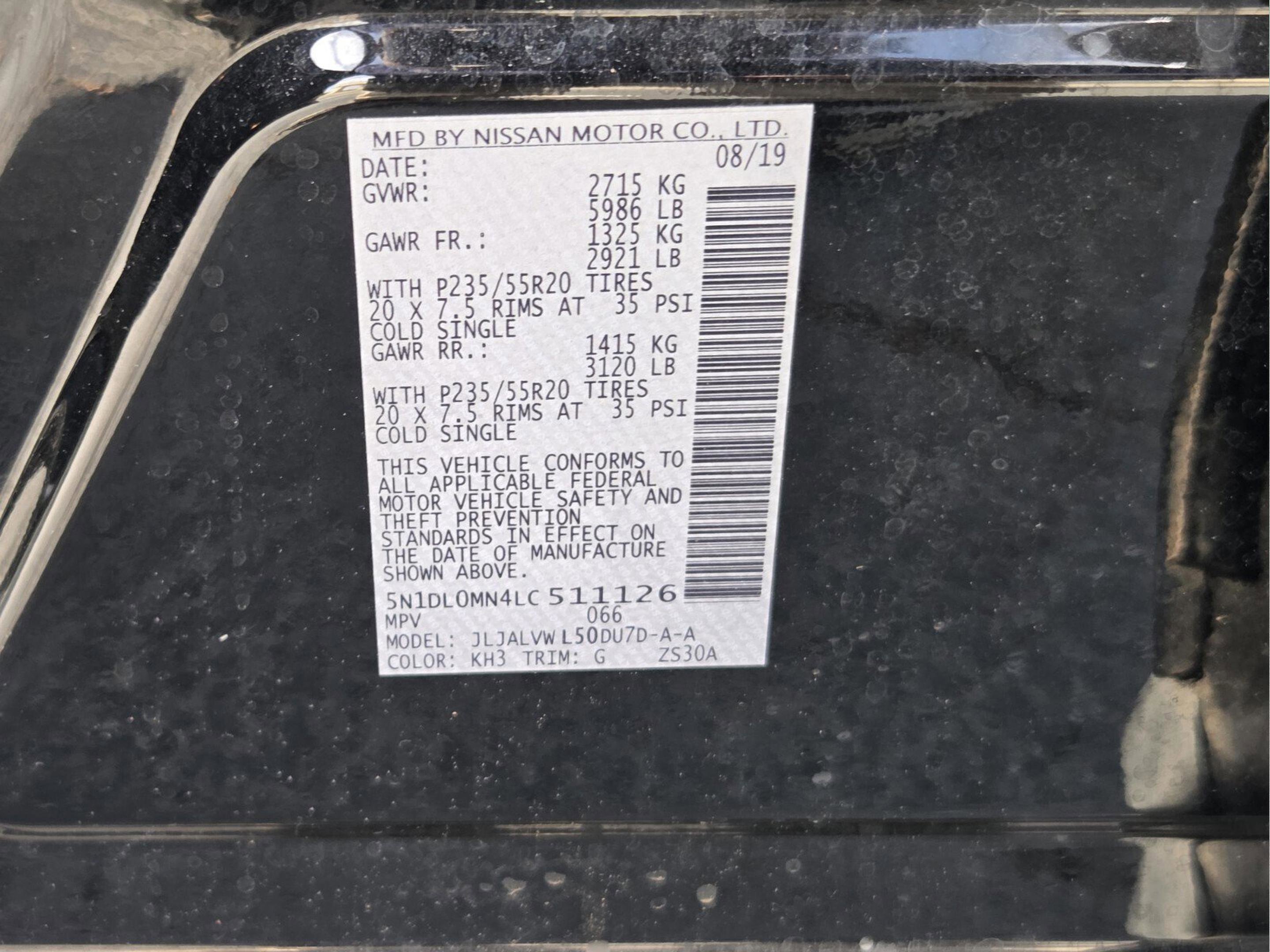 2020 INFINITI Qx60 Luxe