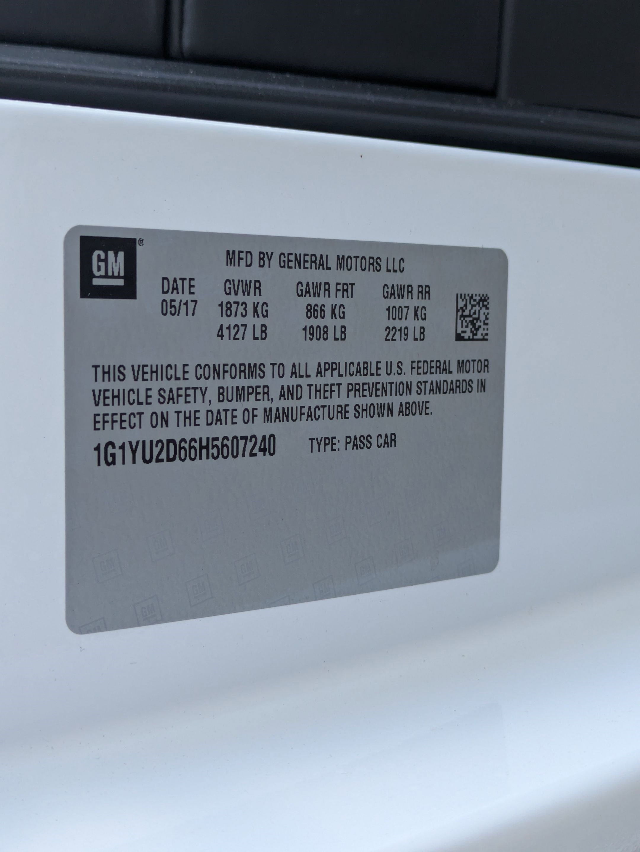 2017 Chevrolet Corvette Z06