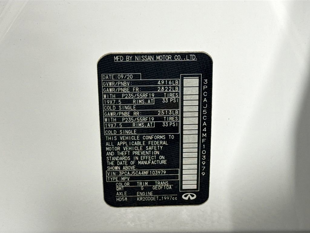 2021 INFINITI Qx50 Essential