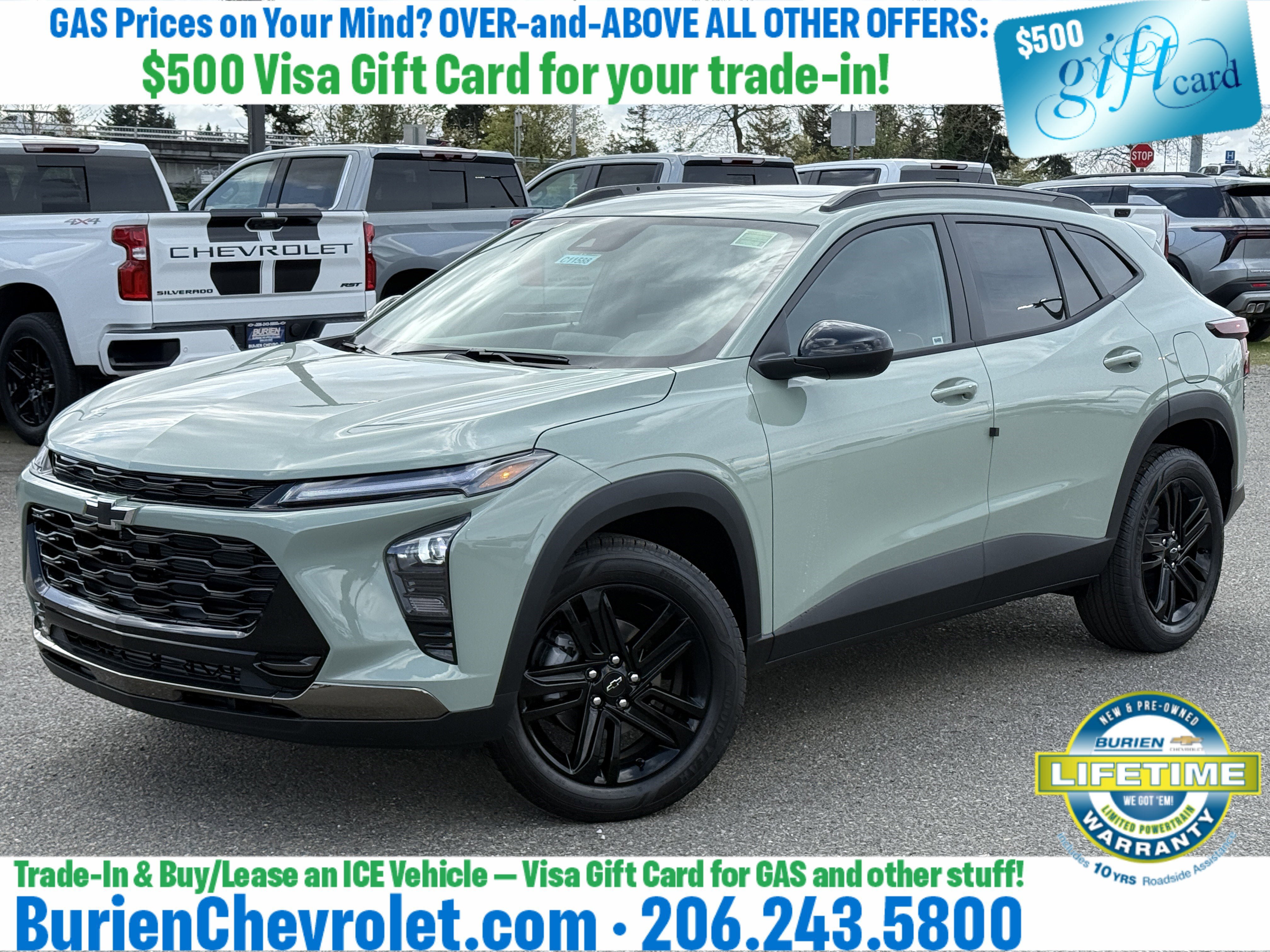 New 2026 Chevrolet Trax ACTIV w/ Sunroof Package