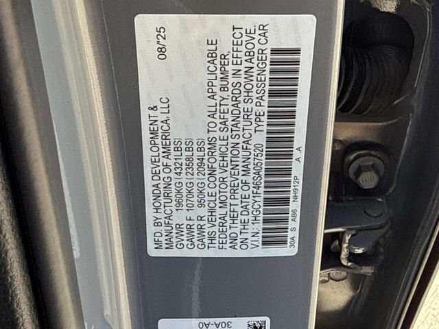 2025 Honda Accord SE