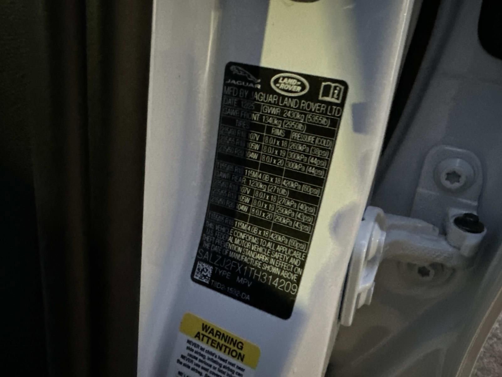 2026 Land Rover Range Rover Evoque S