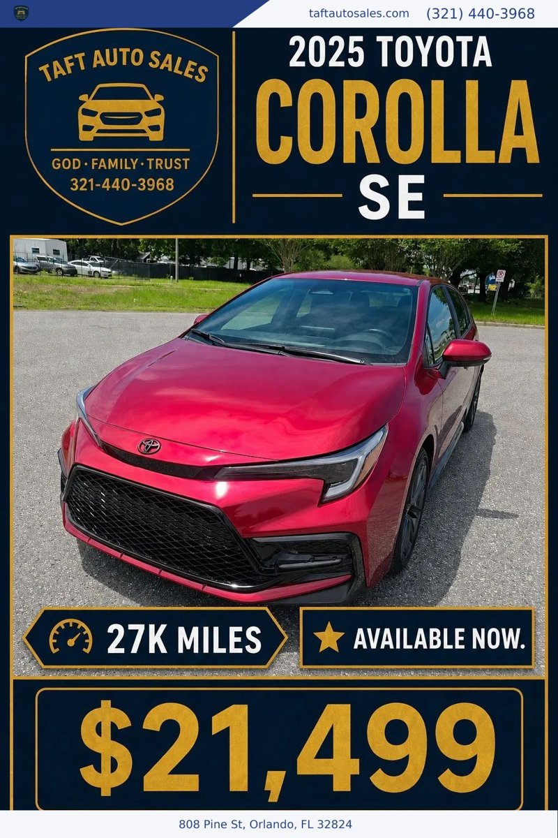 Used 2025 Toyota Corolla SE