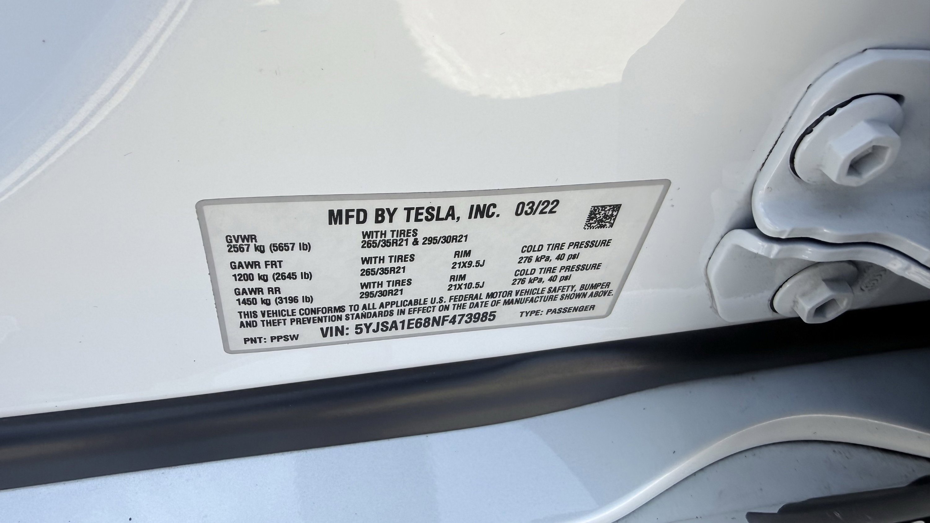 2022 Tesla Model S Plaid