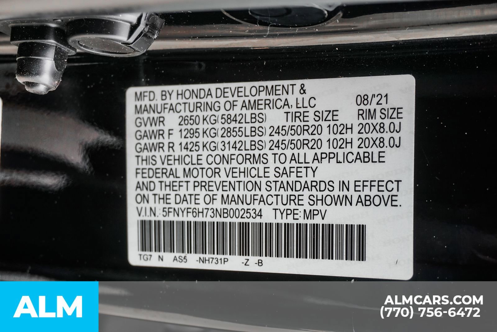 2022 Honda Pilot Black Edition