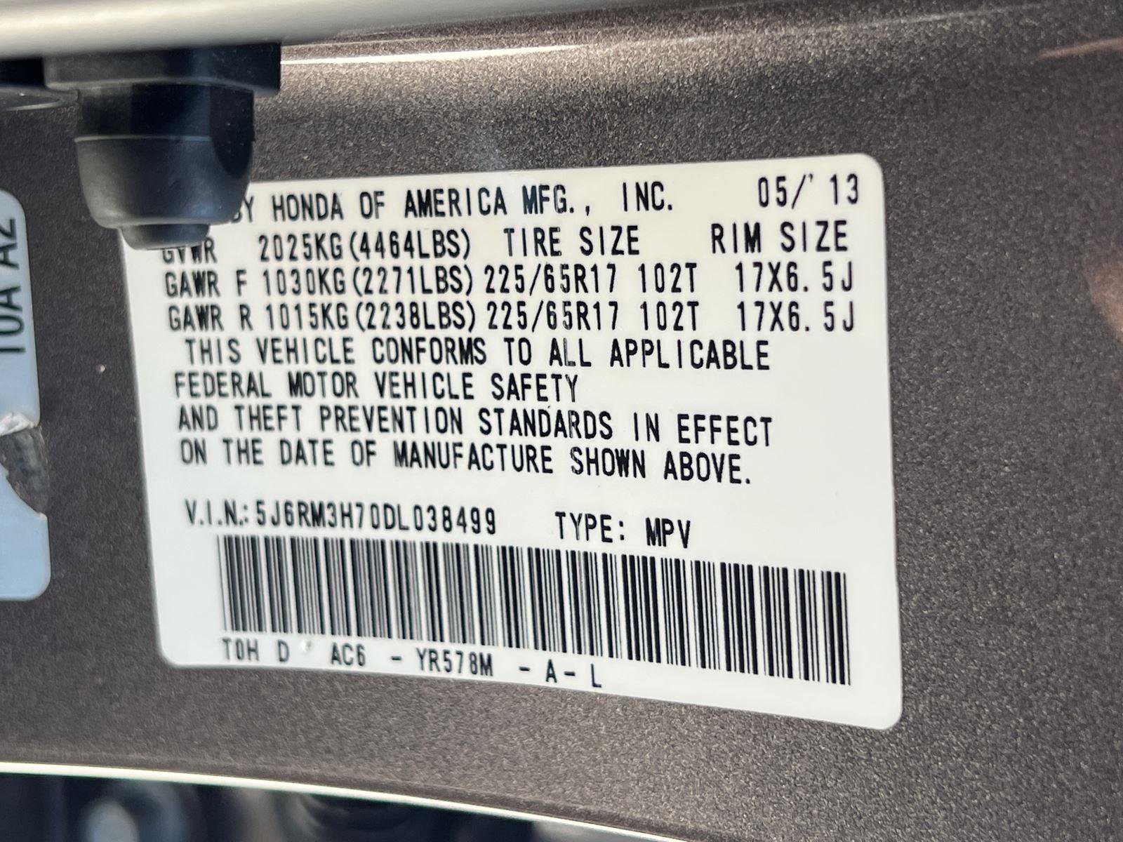 2013 Honda Cr-V EX-L