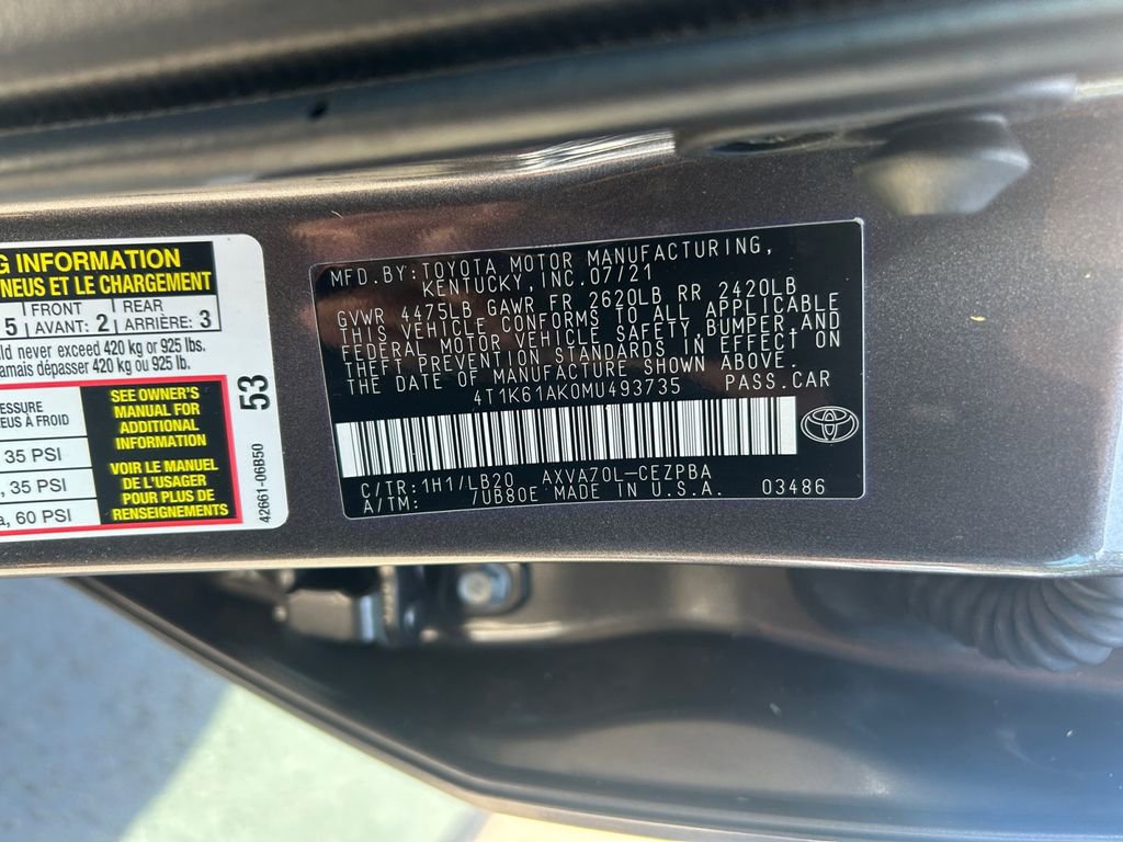 2021 Toyota Camry XSE