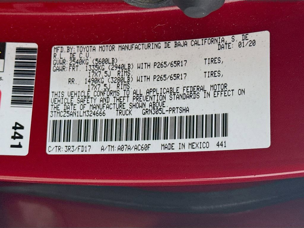 2020 Toyota Tacoma TRD Sport