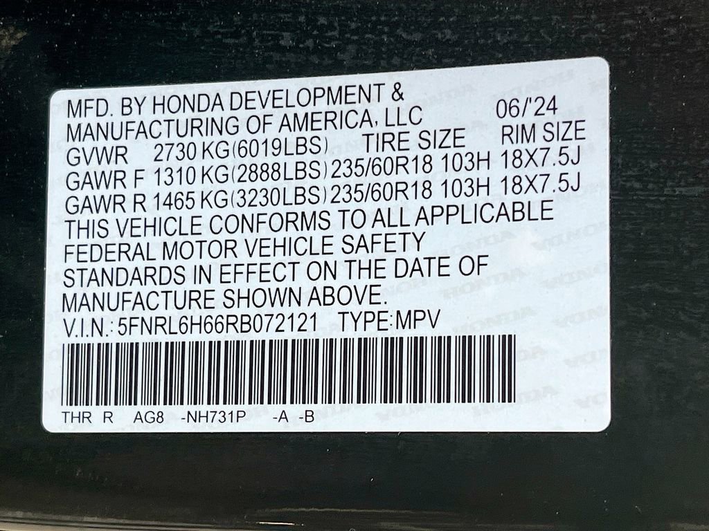 2024 Honda Odyssey EX-L