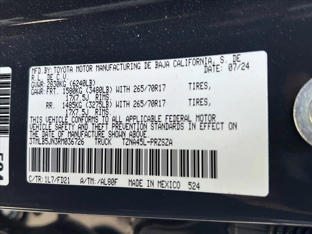 2024 Toyota Tacoma TRD Off-Road