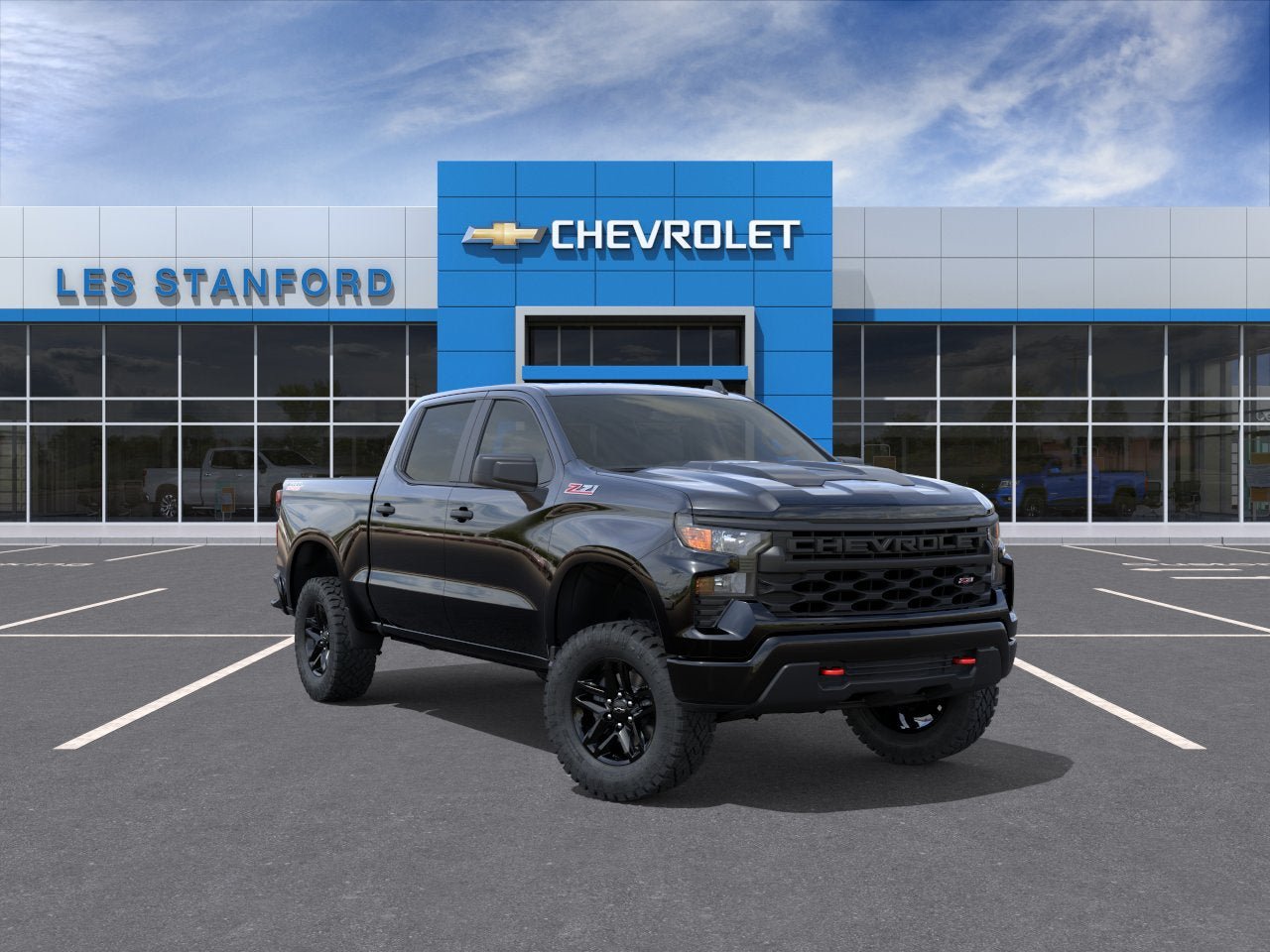 New 2026 Chevrolet Silverado 1500 Custom Trail Boss w/ LPO, Dark Essentials Package