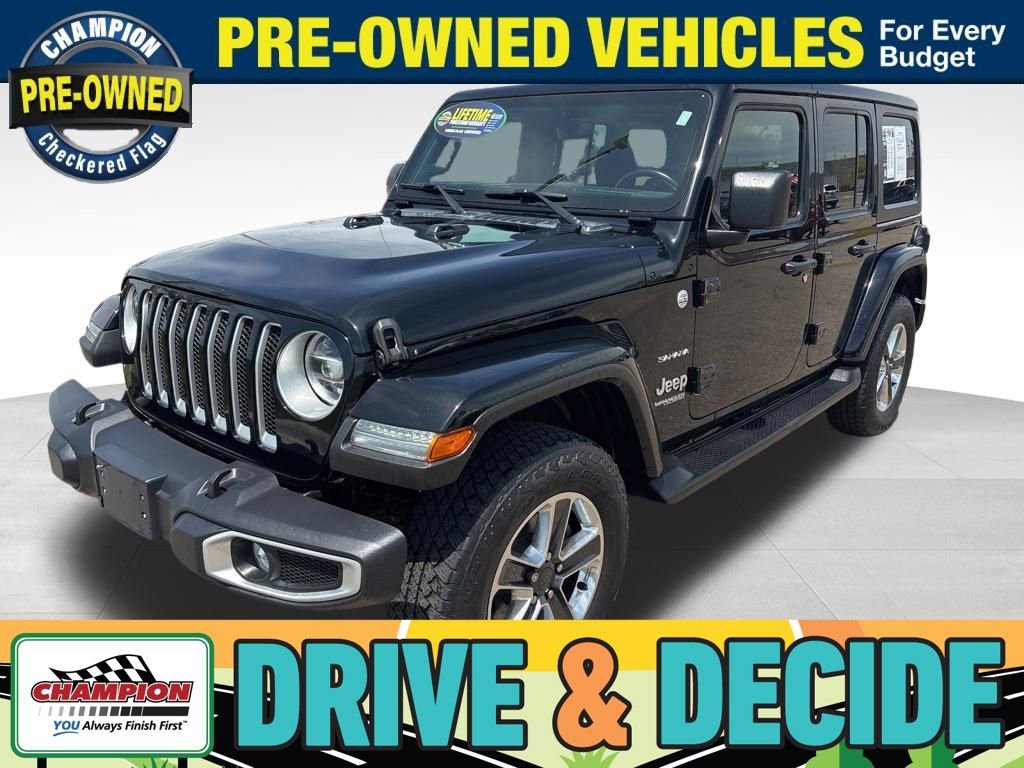 Used 2021 Jeep Wrangler Unlimited Sahara w/ Uconnect 4C Nav & Sound Group