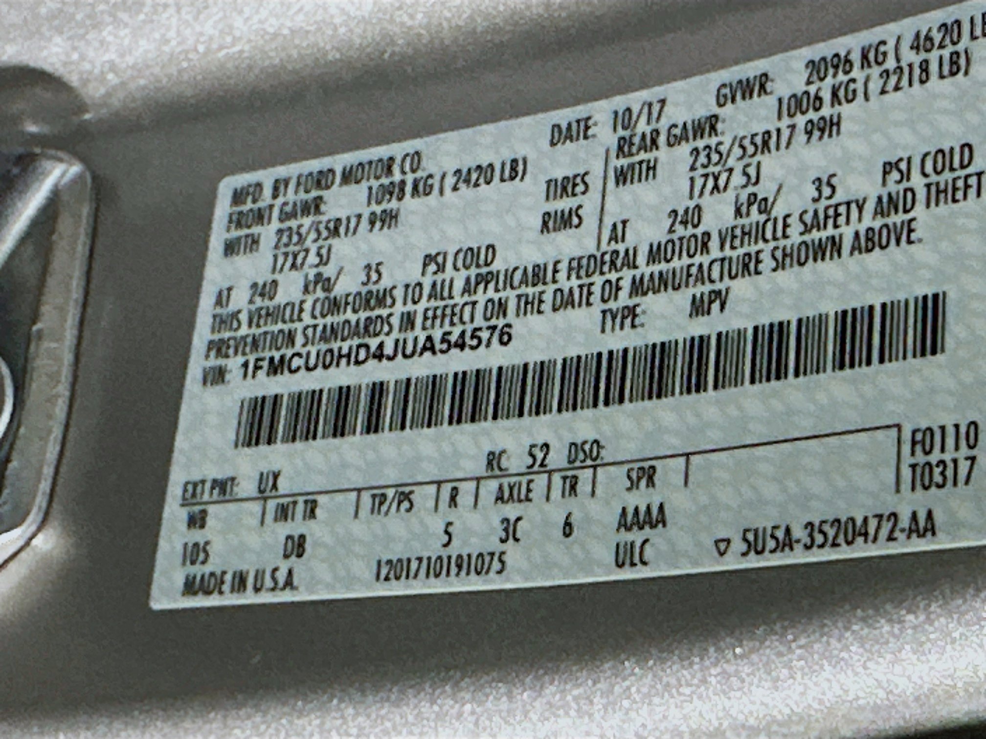 2018 Ford Escape SEL