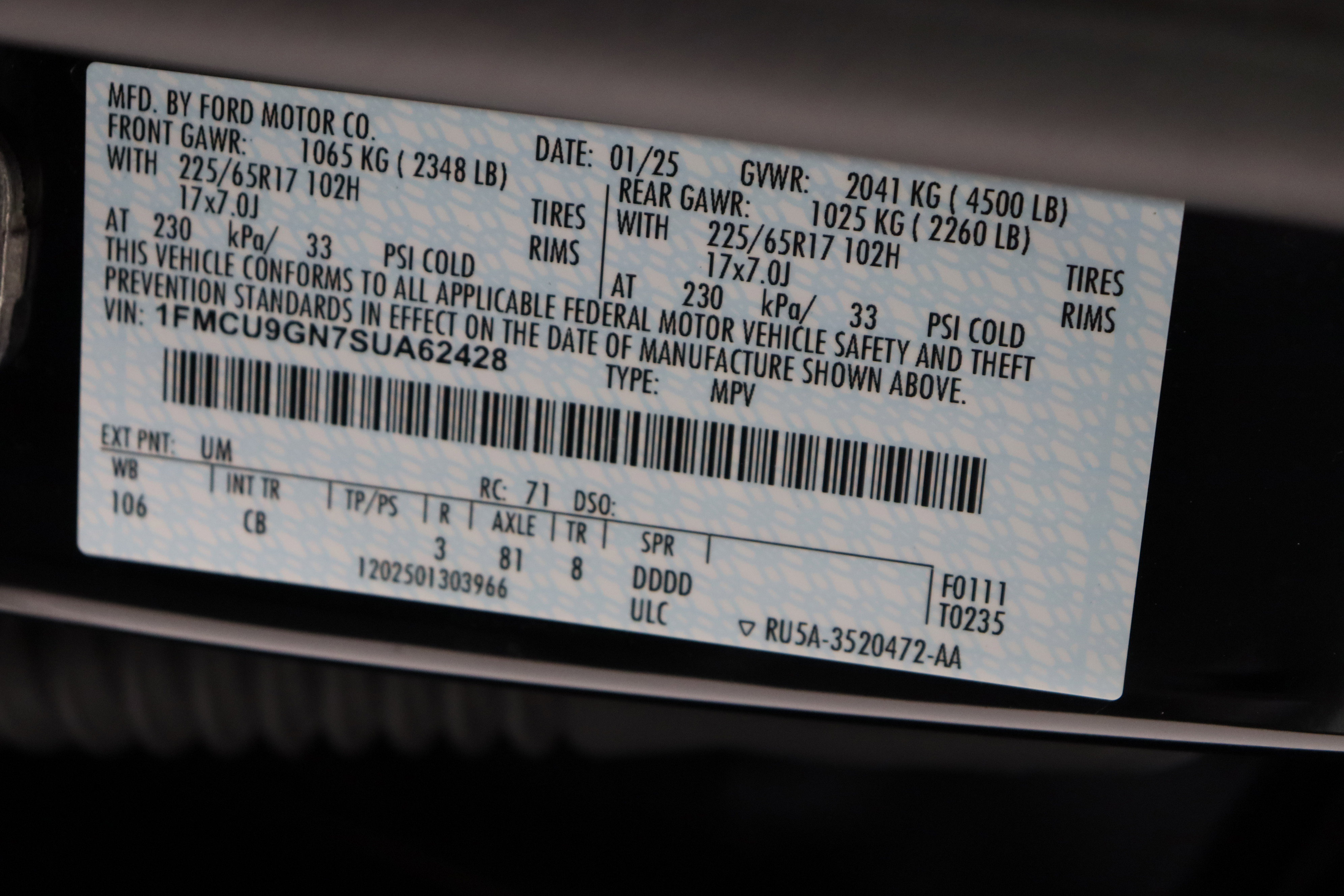 2025 Ford Escape Active