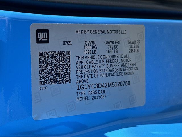 2021 Chevrolet Corvette Stingray Premium Conv