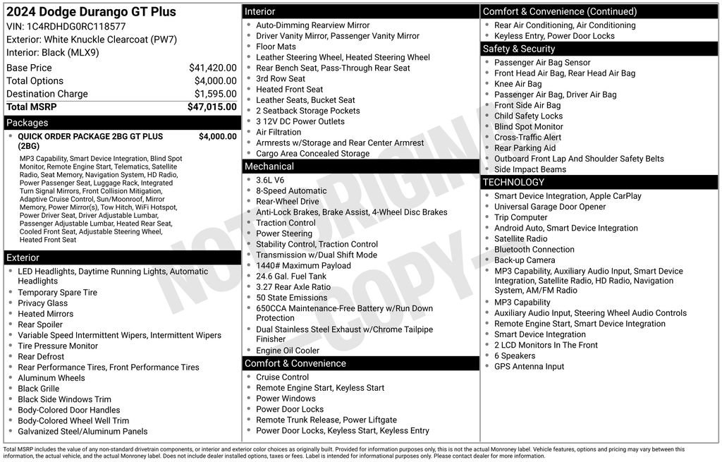 2024 Dodge Durango GT