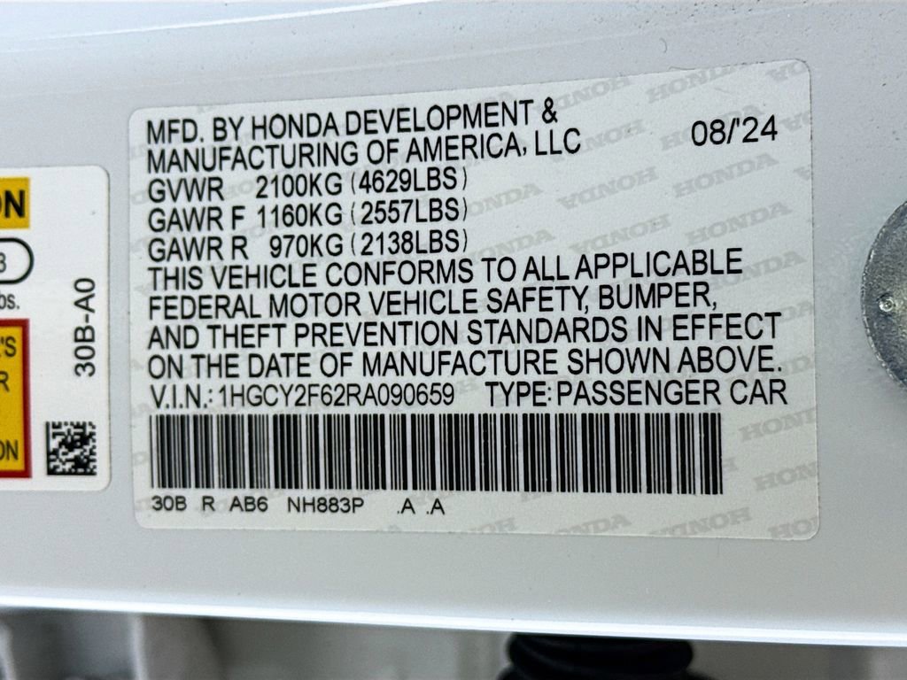 2024 Honda Accord EX-L