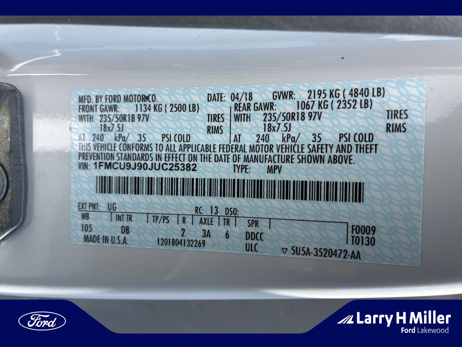 2018 Ford Escape Titanium