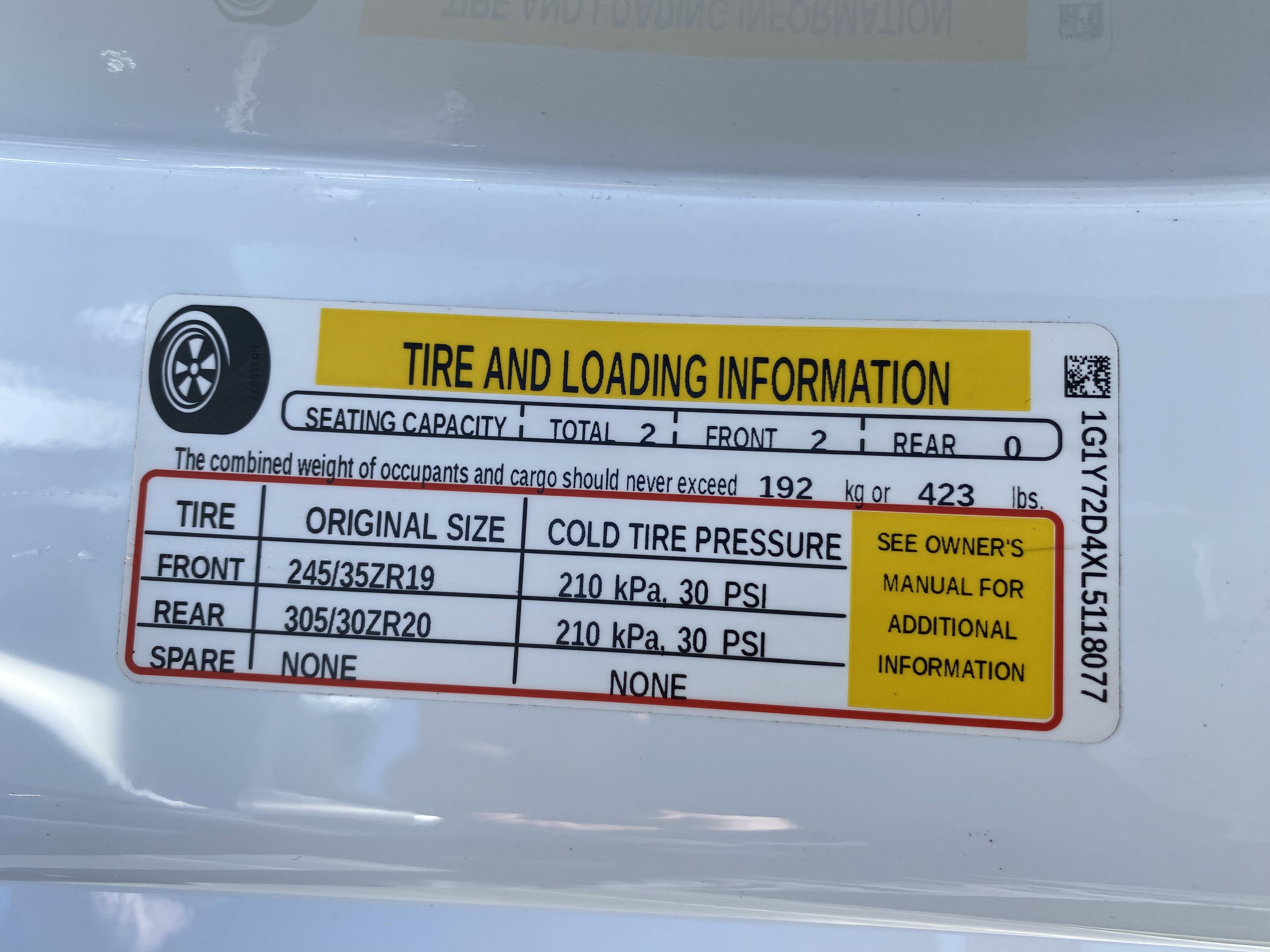 2020 Chevrolet Corvette Stingray Preferred Cpe