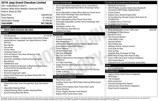 2018 Jeep Grand Cherokee Limited