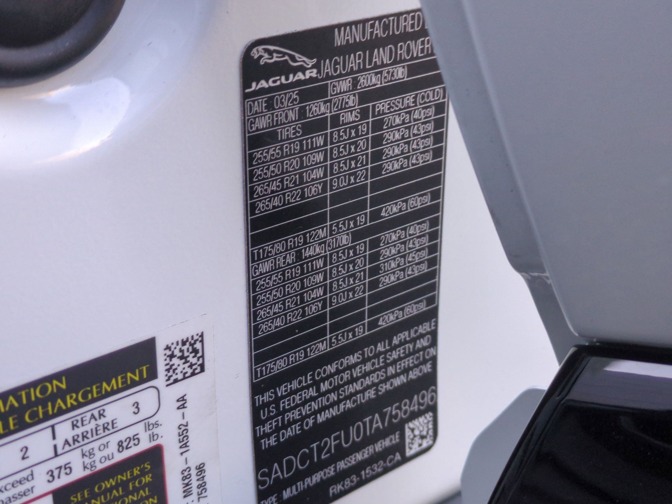 2026 Jaguar F-PACE R-Dynamic S